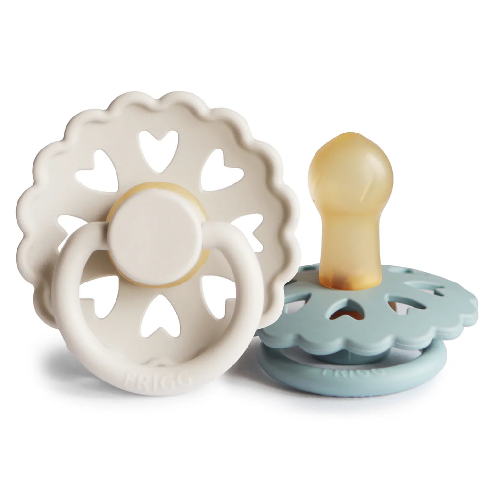 FRIGG Natural Rubber Pacifier 2-Pack: 6-18 Months