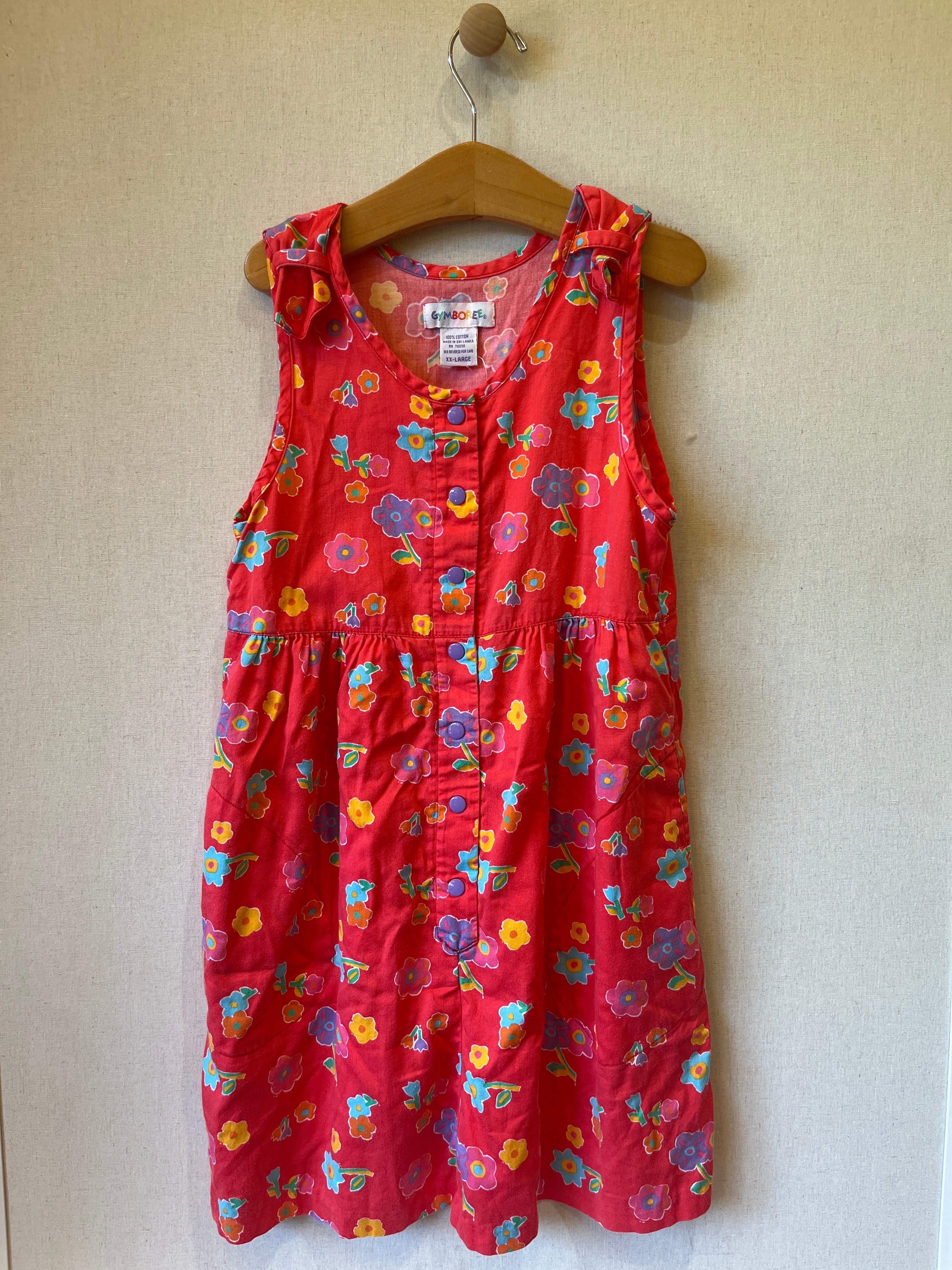 Vintage Gymboree Red Floral Sundress