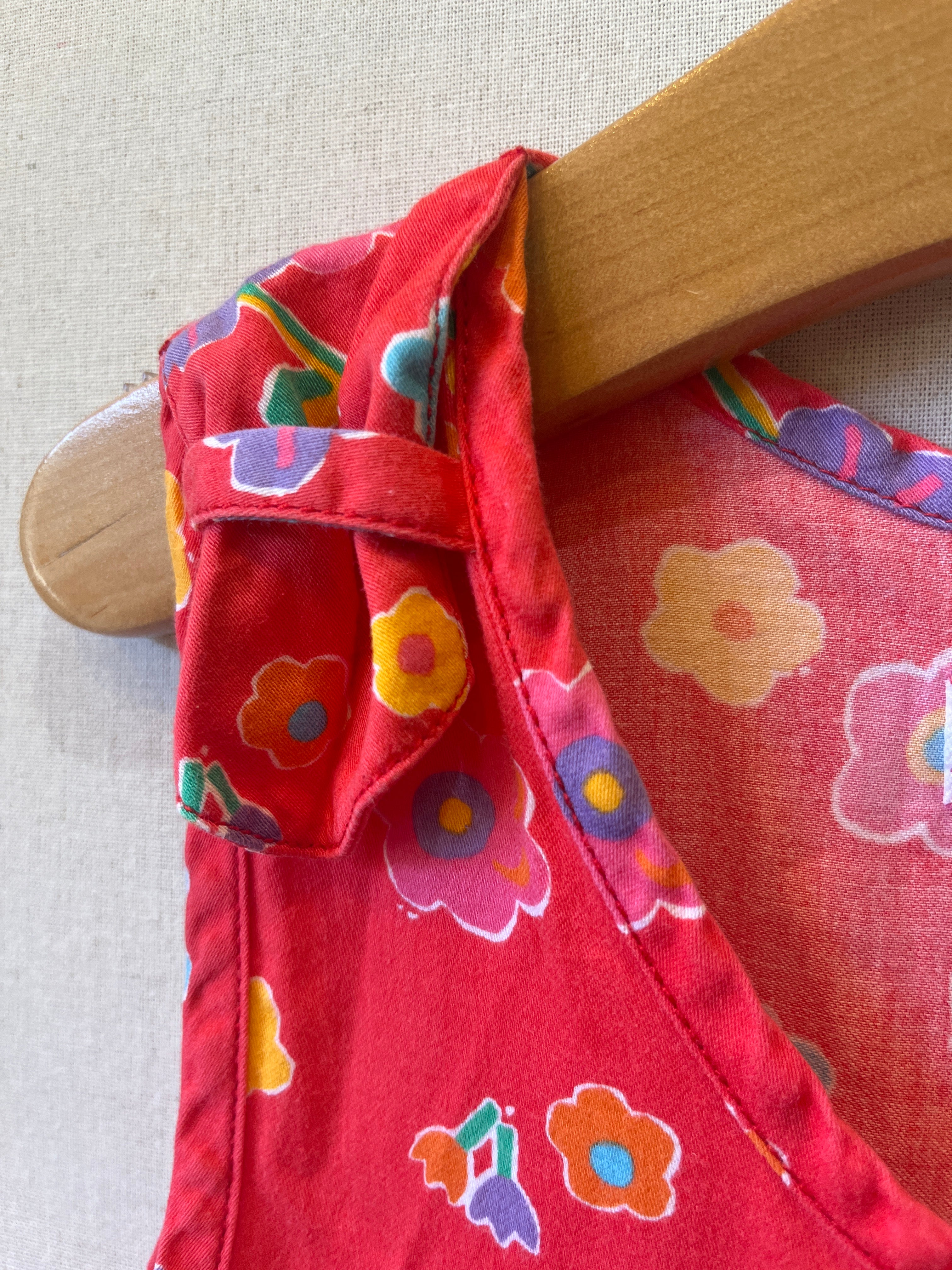 Vintage Gymboree Red Floral Sundress