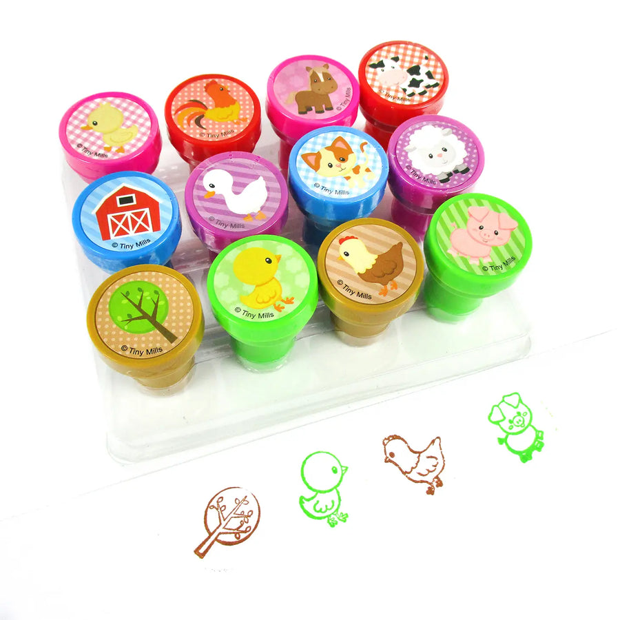 Farm Animals Barnyard Stamp Kit