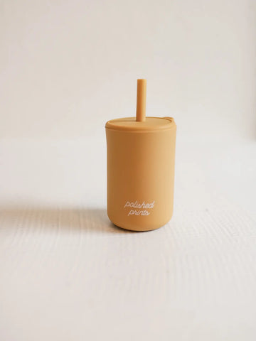 Silicone Straw Cup - Sunshine Yellow