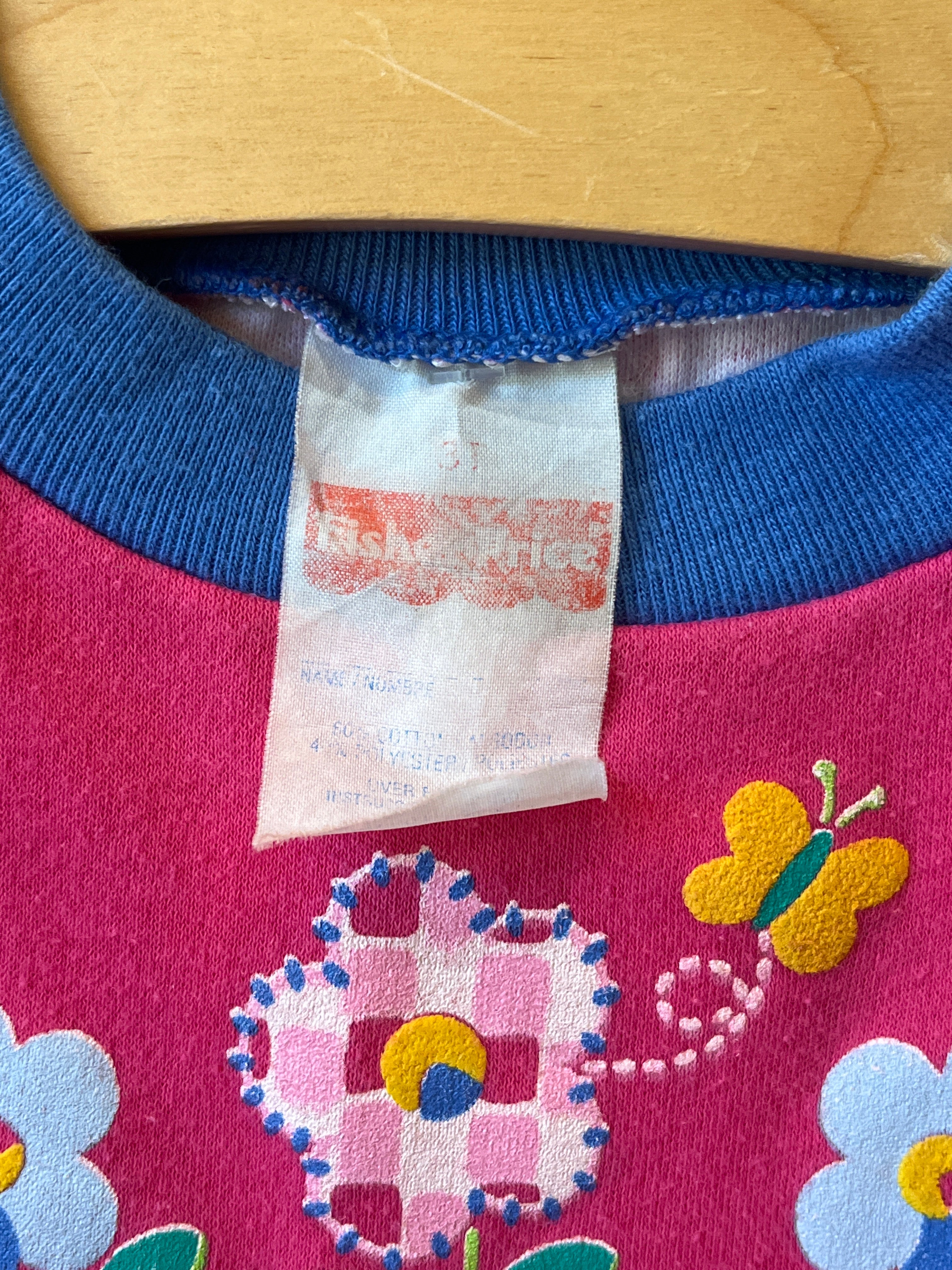 Vintage Fisher-Price Floral Gingham Tunic