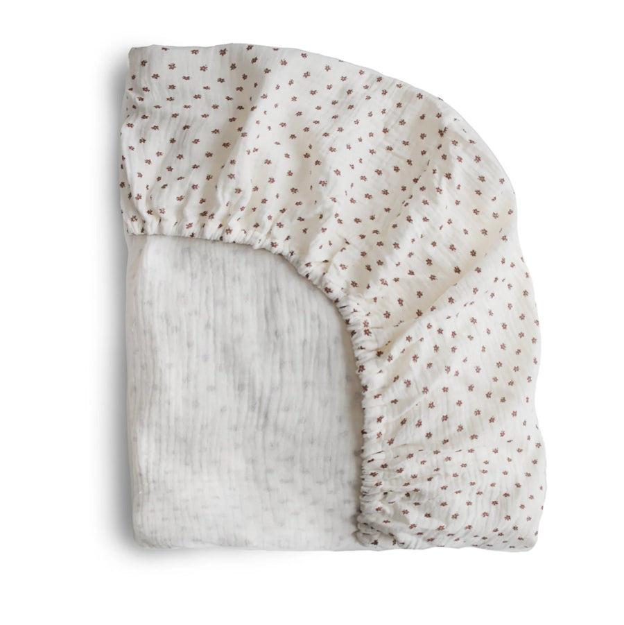 Bloom Muslin Crib Sheet