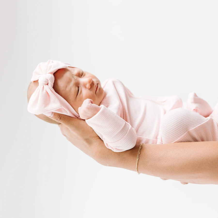 Ballet Pink Ribbed Zip Romper