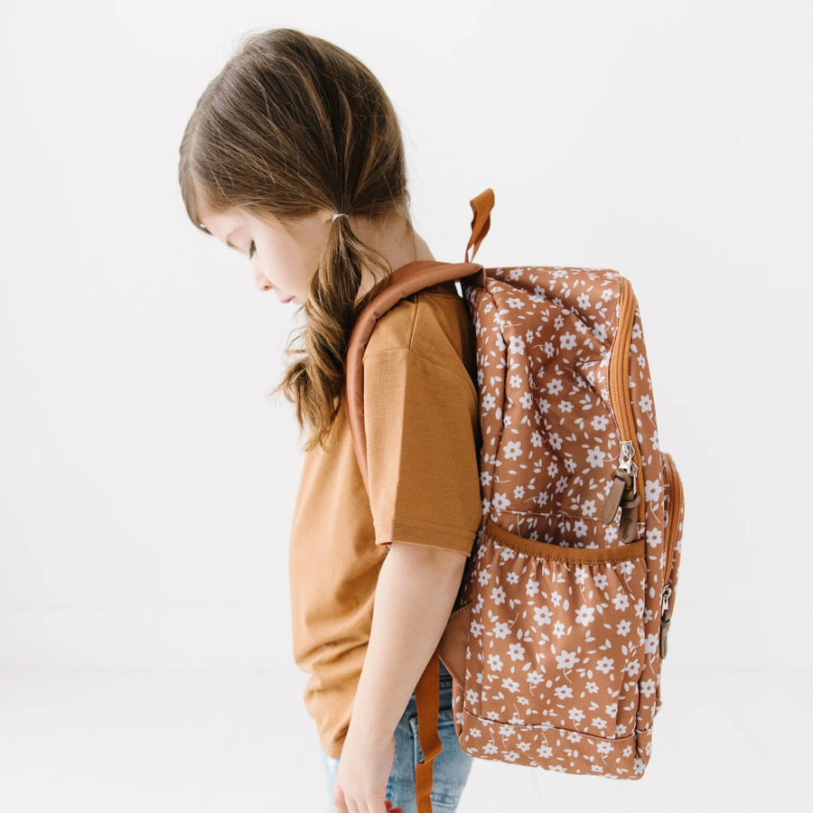 Camel Floral Backpack