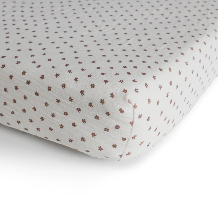 Bloom Muslin Crib Sheet