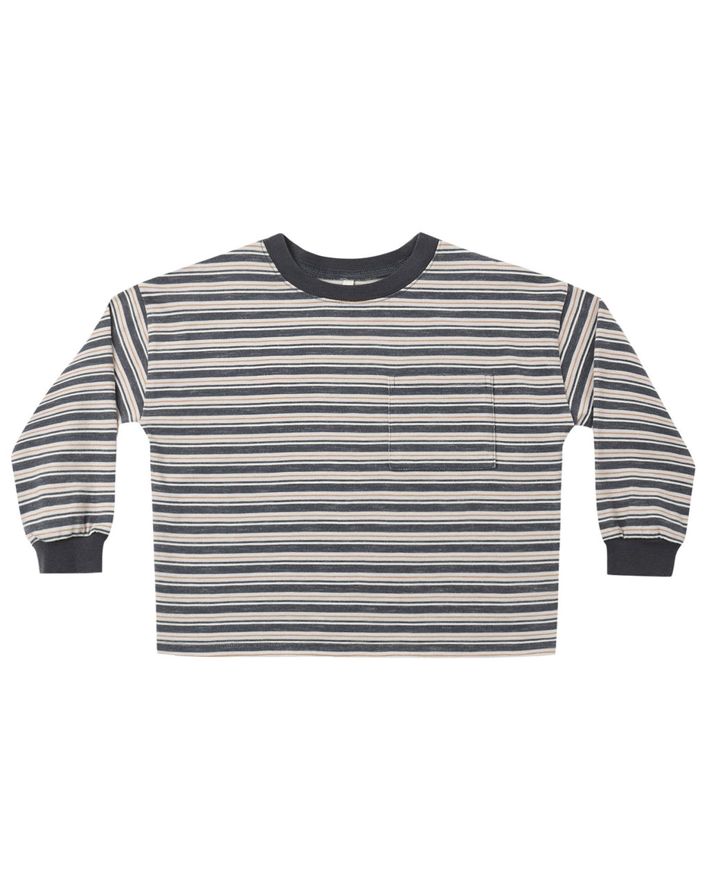 Blue Stripe Relaxed Long Sleeve Tee