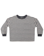 Blue Stripe Relaxed Long Sleeve Tee