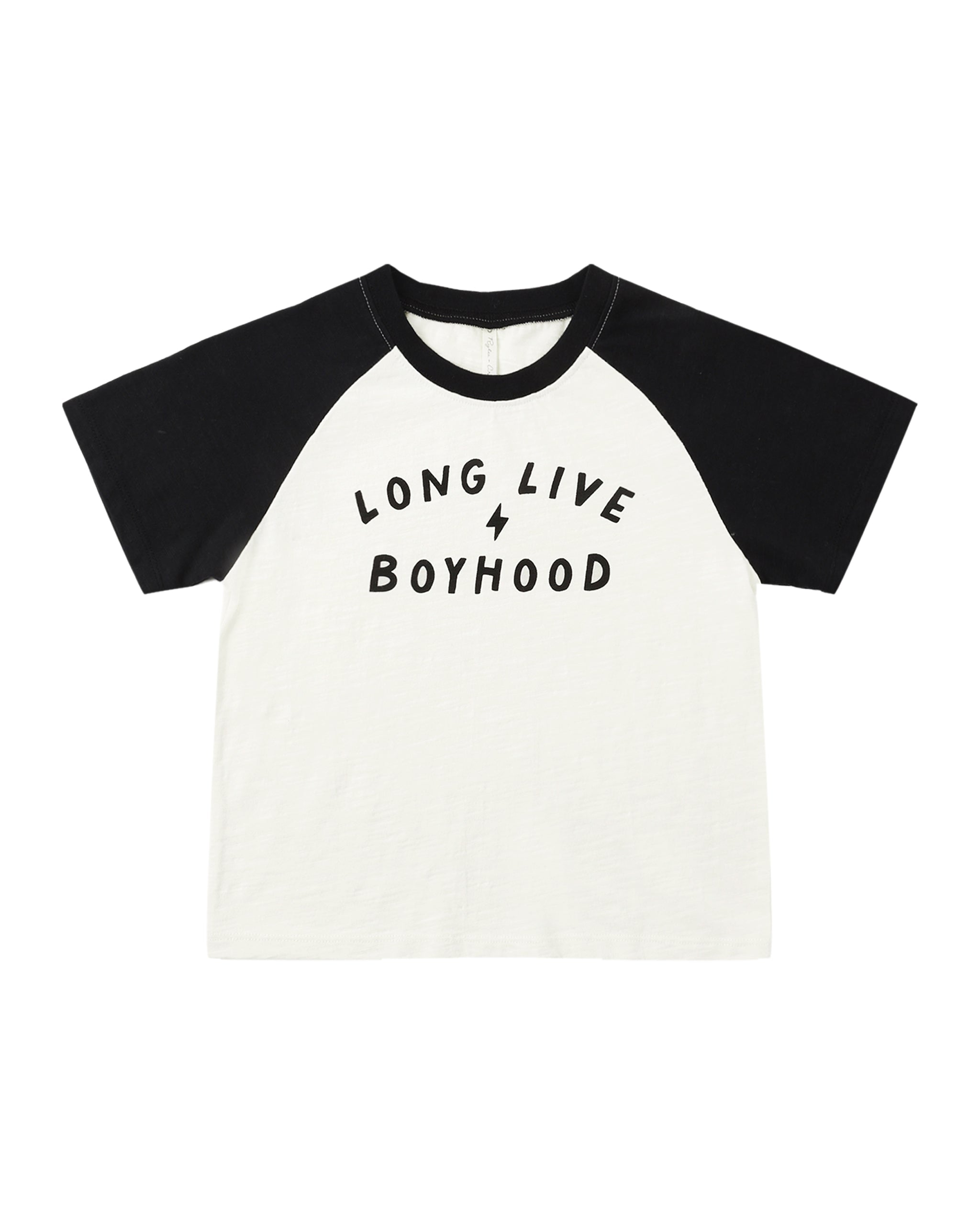 Long Live Boyhood Raglan Short Sleeve Tee