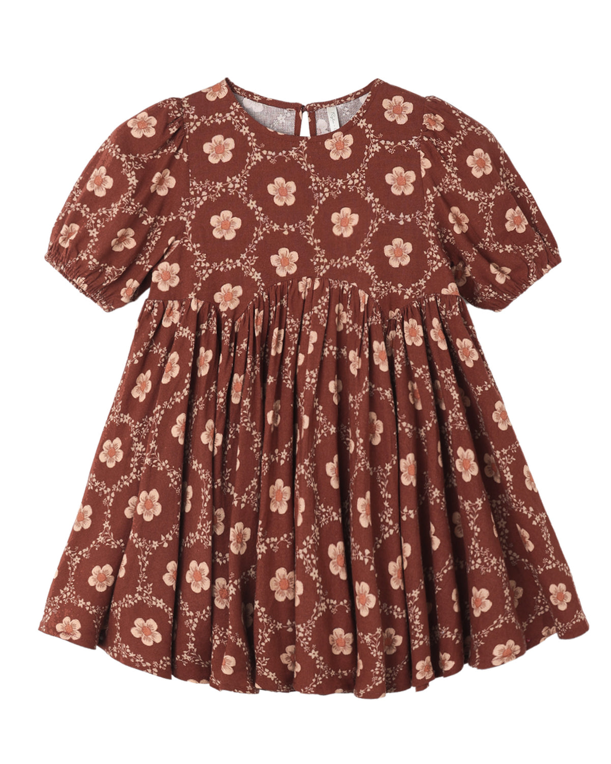 Brick Daisies Rose Dress