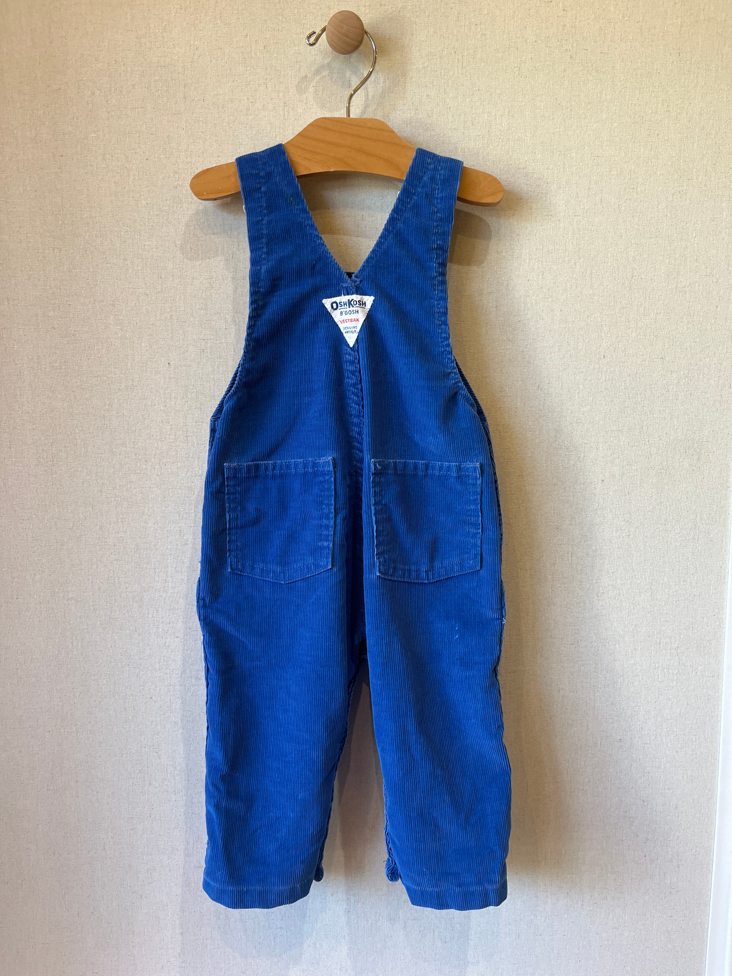 Vintage OshKosh Royal Blue Corduroy Overalls