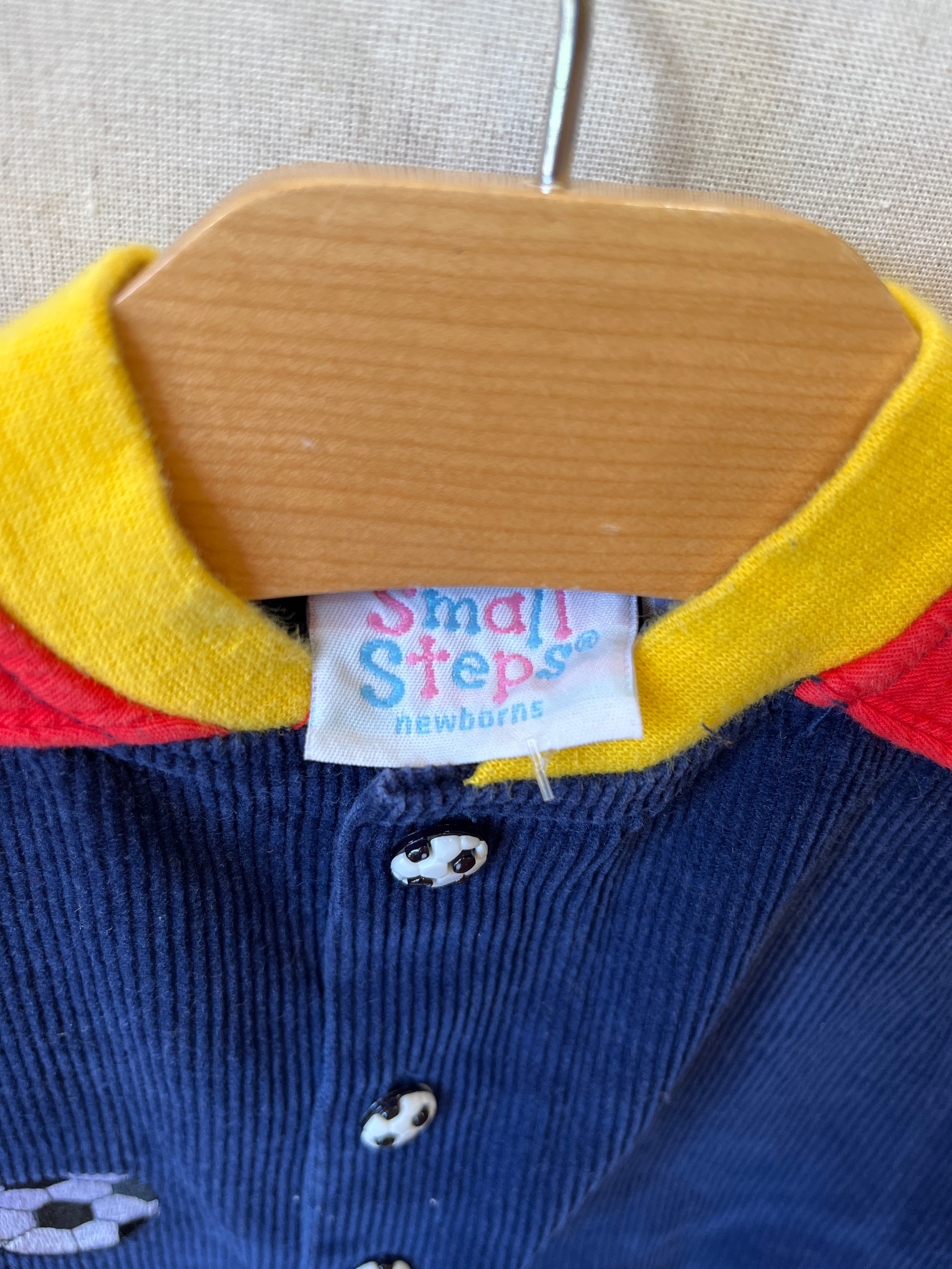 Vintage Small Steps Soccer Pup Jumpsuit