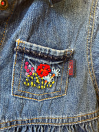 Vintage OshKosh Denim Flower Dress