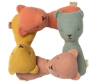 Dusty Yellow Teddy Rattle