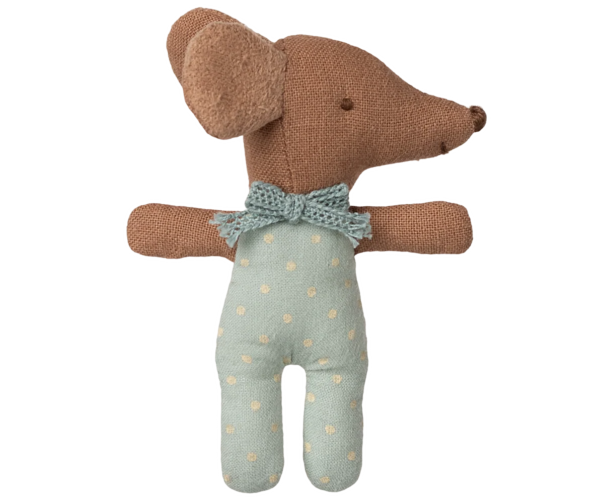 Blue Sleepy/Wakey Baby Mouse in Matchbox