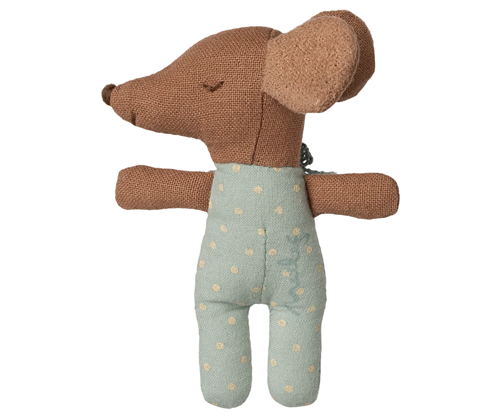 Blue Sleepy/Wakey Baby Mouse in Matchbox