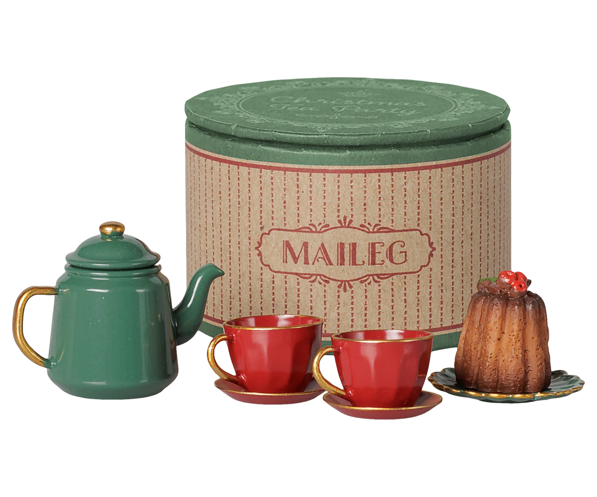 Pre-Order: Red & Green Christmas Tea Party (Mouse) {Expected Early November}