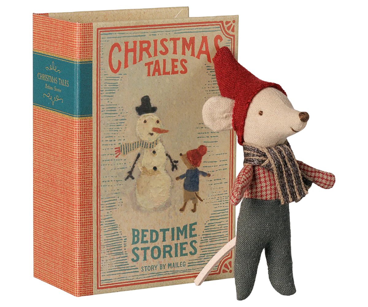Pre-Order: Baby in Book Christmas Mouse {Expected Early September}