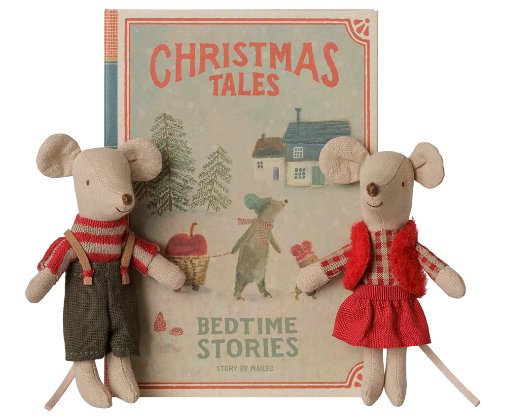 Pre-Order: Christmas Twin Mice Little Sister & Brother in Book {Expected Mid September}