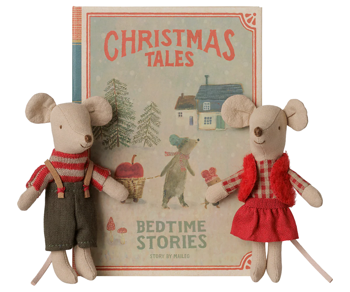 Pre-Order: Christmas Twin Mice Little Sister & Brother in Book {Expected Mid September}