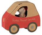 Pre-Order: Little Sister Christmas Mouse in Car Box {Expected Early November}