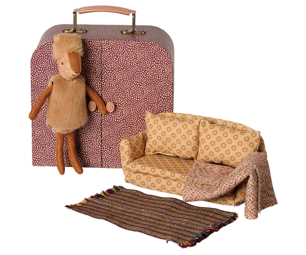 Pre-Order: Little Sister Reindeer in Suitcase, {Expected Early November}