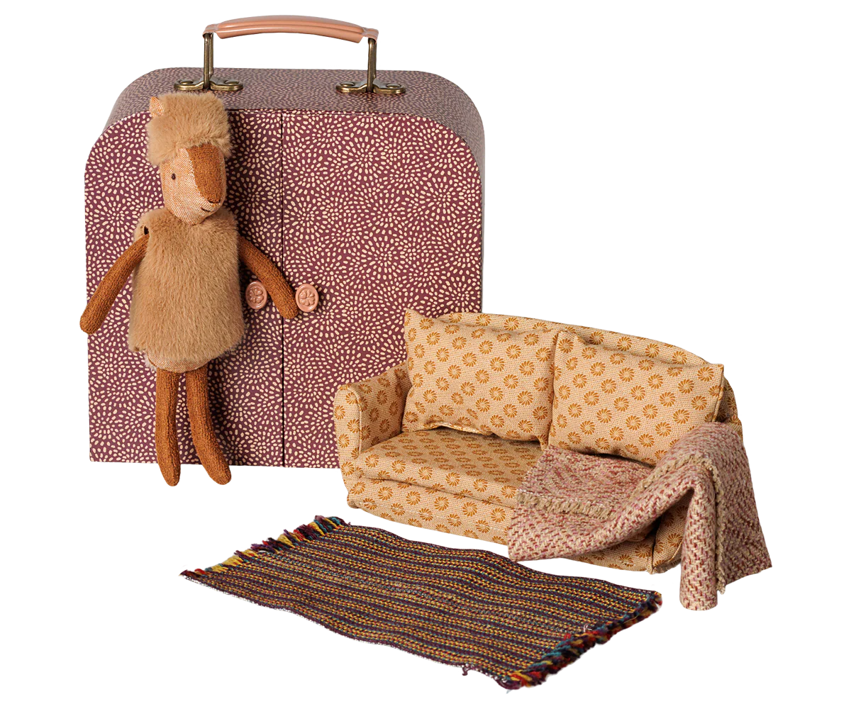 Pre-Order: Little Sister Reindeer in Suitcase, {Expected Early November}