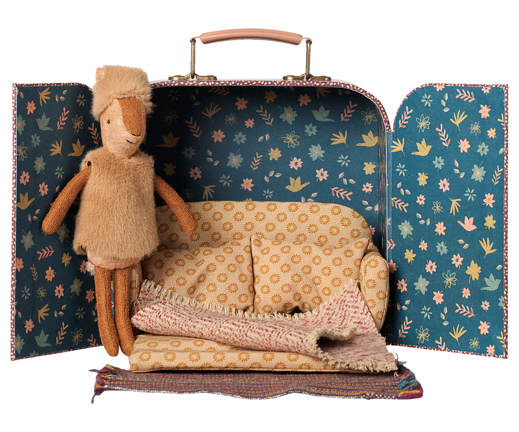 Pre-Order: Little Sister Reindeer in Suitcase, {Expected Early November}