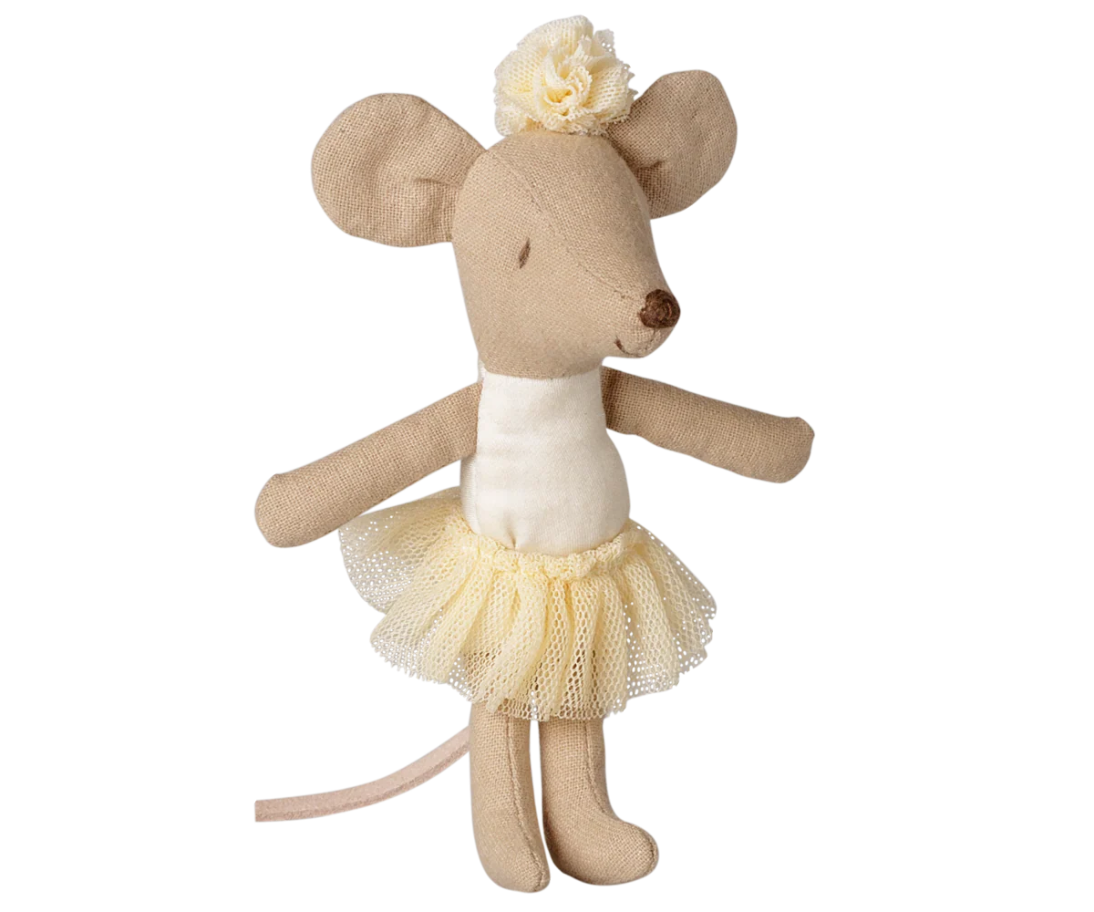 Pre-Order: Little Sister Ballerina Mouse - Off White {Expected Mid October}