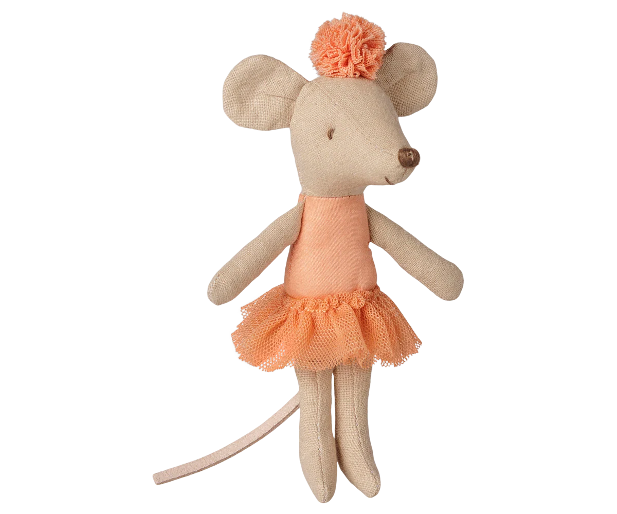 Pre-Order: Little Sister Ballerina Mouse - Apricot {Expected Mid October}