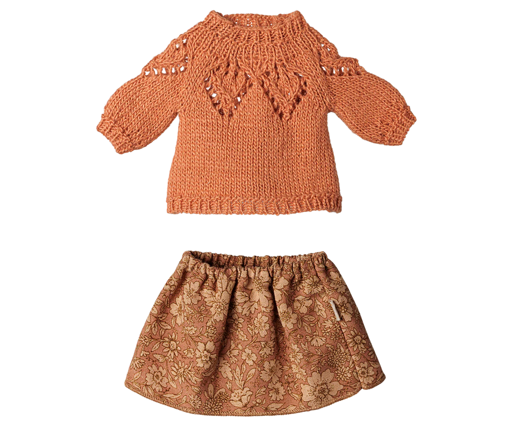 Pre-Order: Medium Mouse Skirt & Knitted Sweater {Expected Early November}