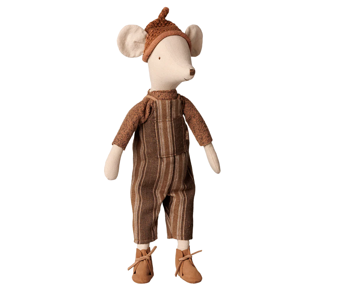 Pre-Order: Medium Mouse in Overall & Sweater {Expected Early December}