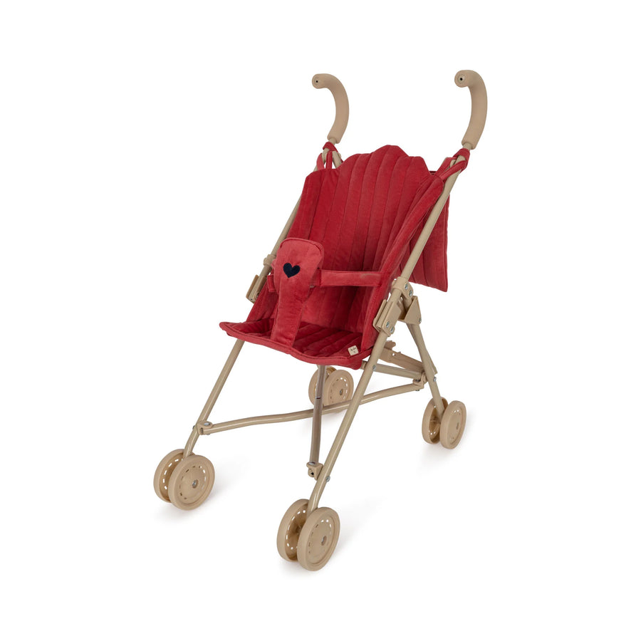 Red Corduroy Doll Stroller