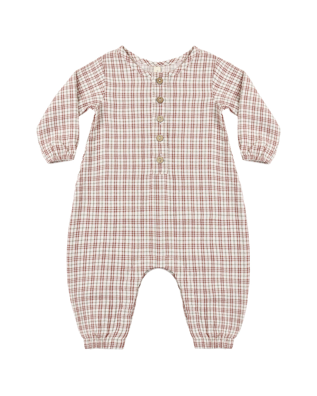 Christmas Plaid Woven Jumpsuit