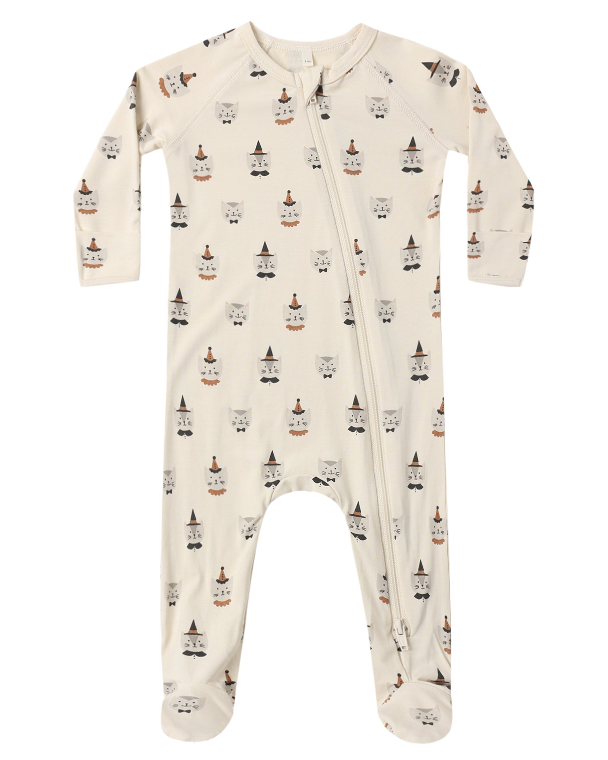 Costume Kittens Bamboo Long Sleeve Zipper Sleeper