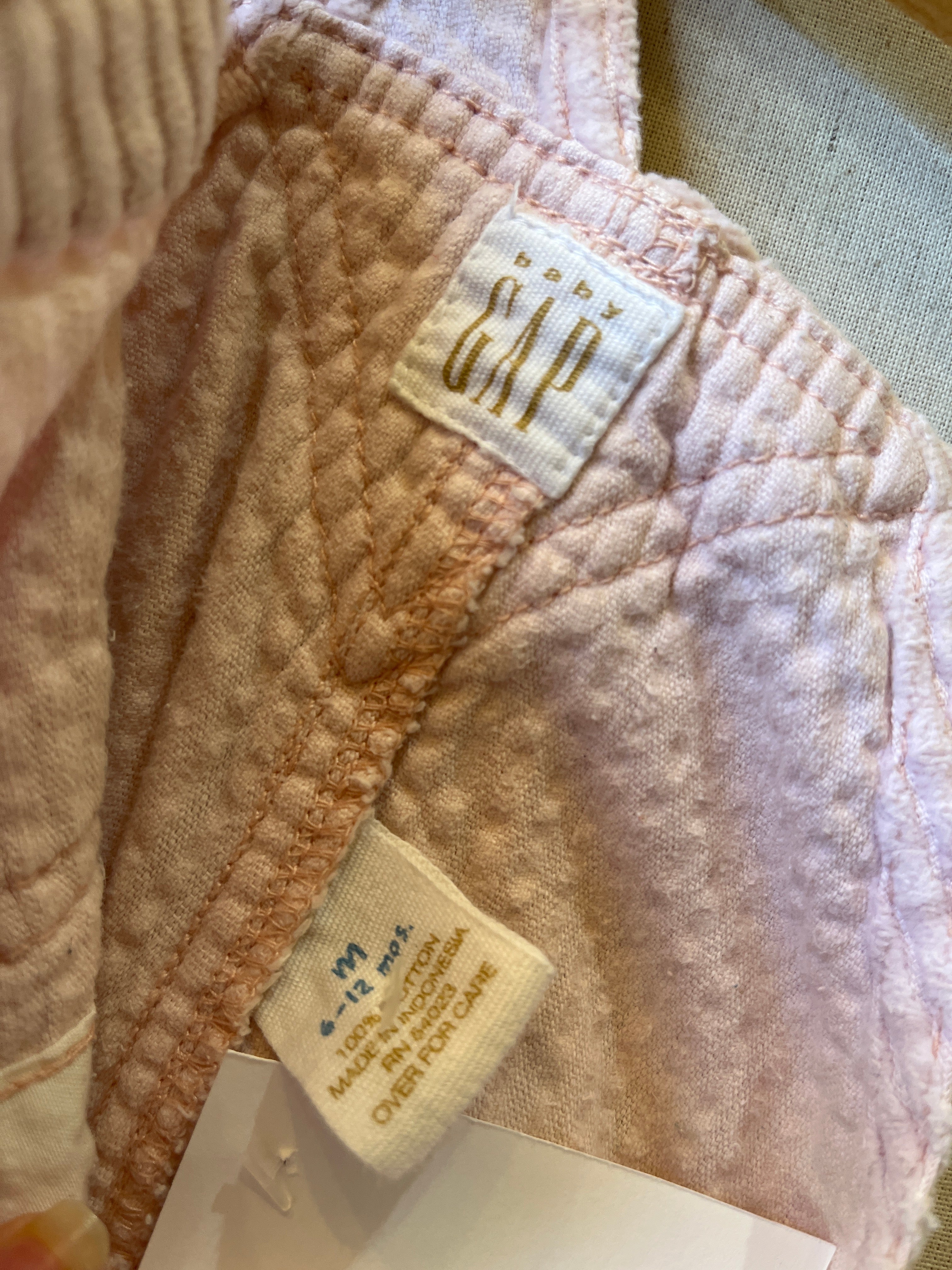 Vintage Baby Gap Soft Pink Corduroy Overalls