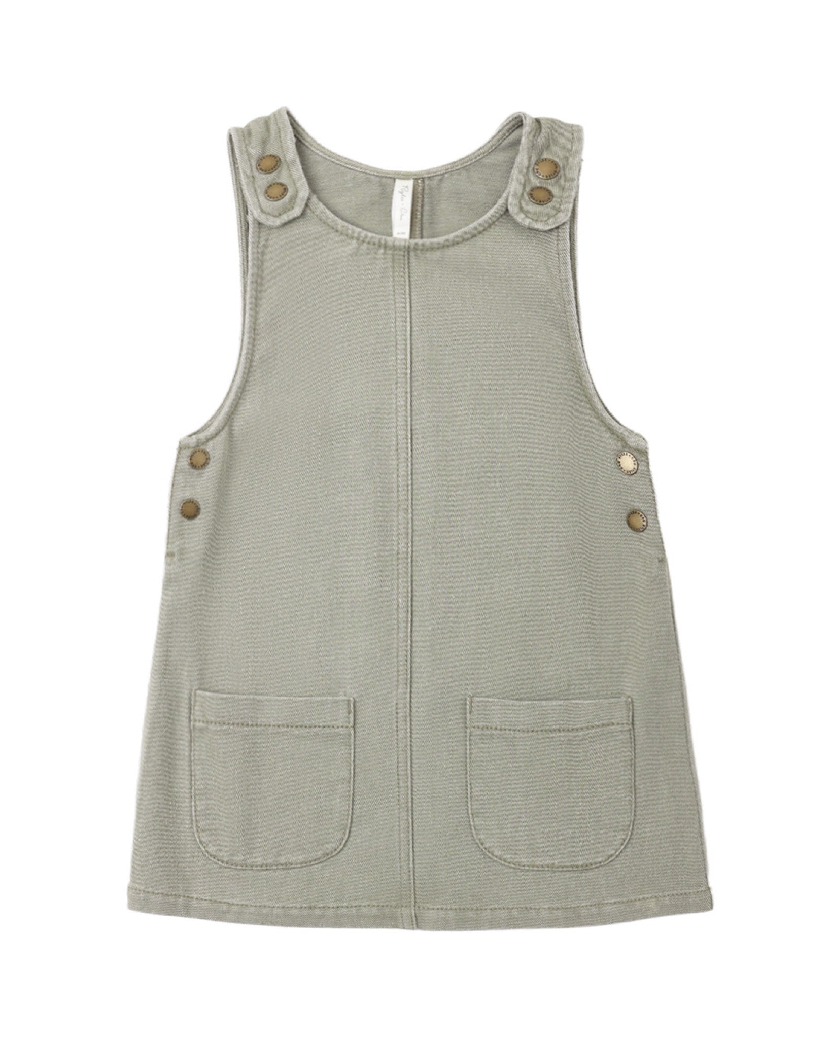 Dark Sage Odette Overall Dress