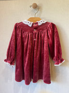 Vintage Nannette Ruby Velvet Dress
