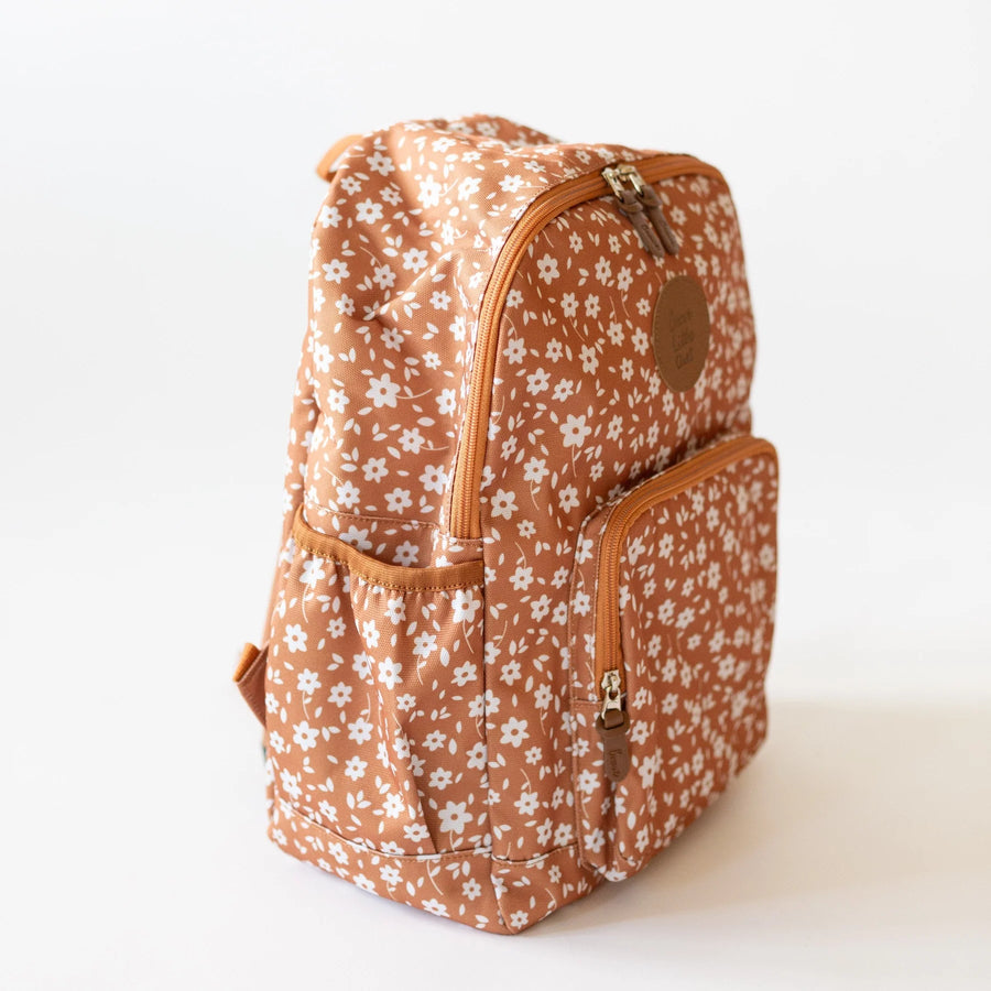 Camel Floral Backpack