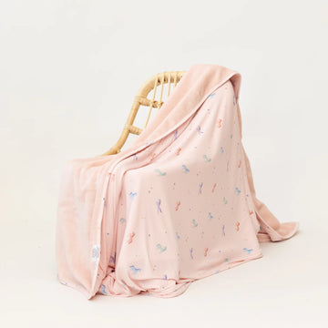 Unicorns Ribbed Toddler Blanket