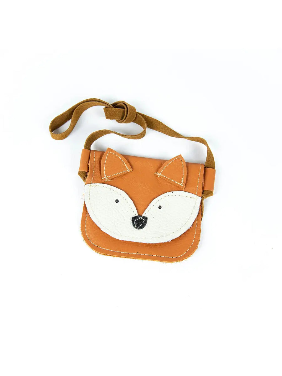 Papaya Fox Leather Purse