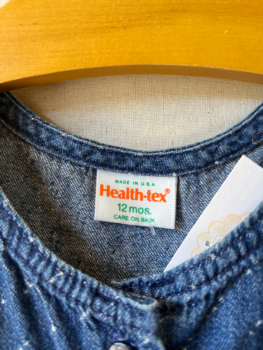 Vintage Health-tex Dotty Denim Overalls