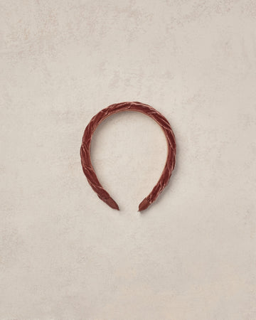 Berry Velvet Braided Headband