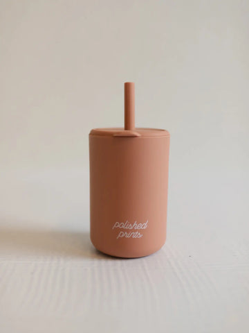 Silicone Straw Cup - Rose Dust