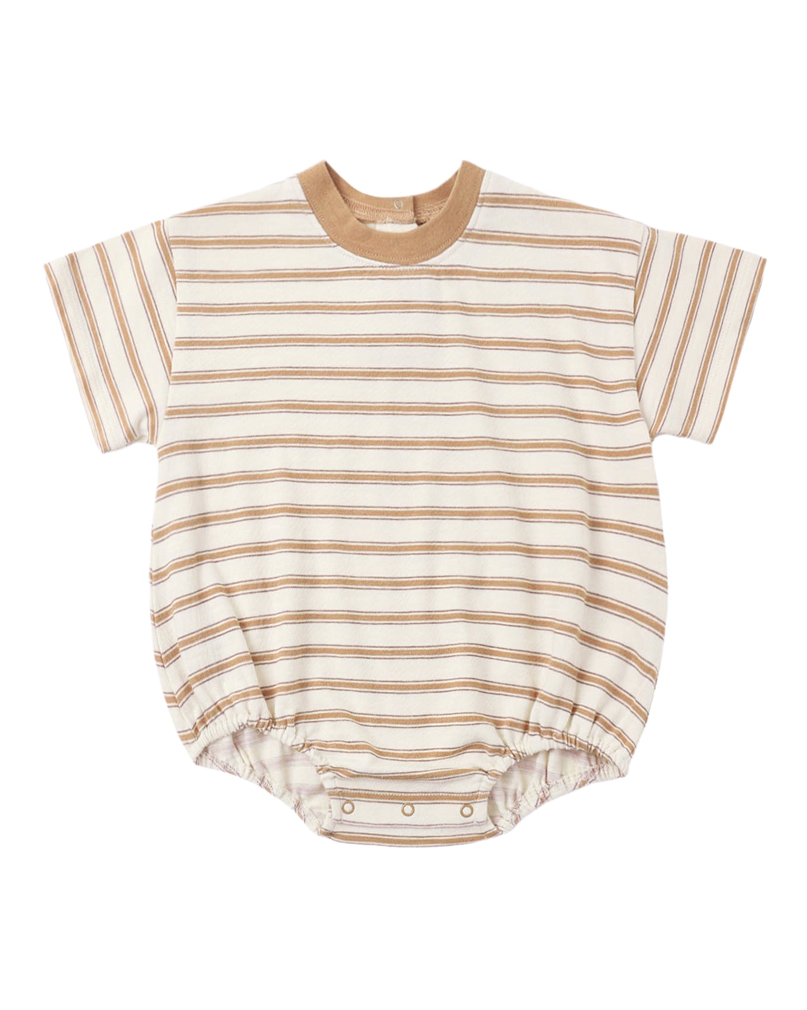 Fawn Stripe Relaxed Bubble Romper