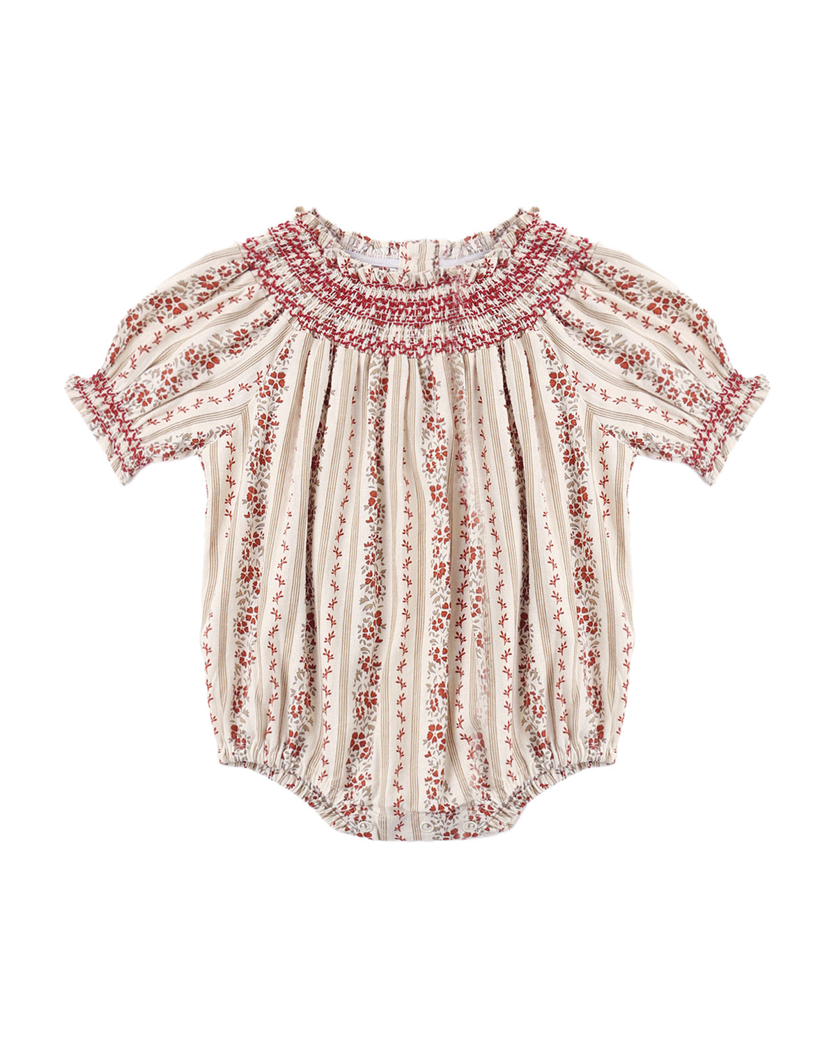 Floral Stripe Ada Romper