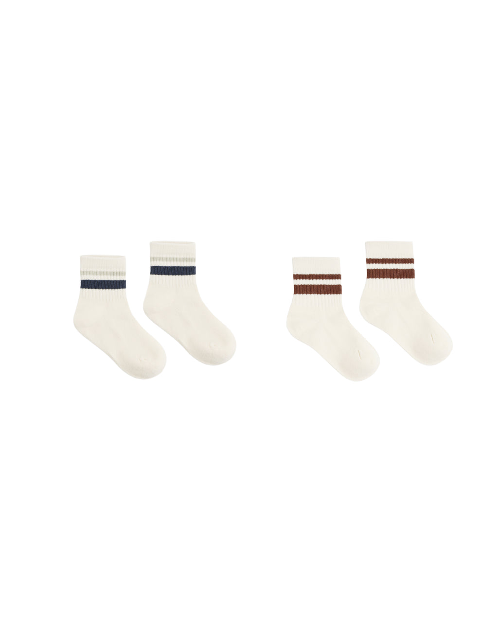 Fog & Mulberry Stripe Sock Set