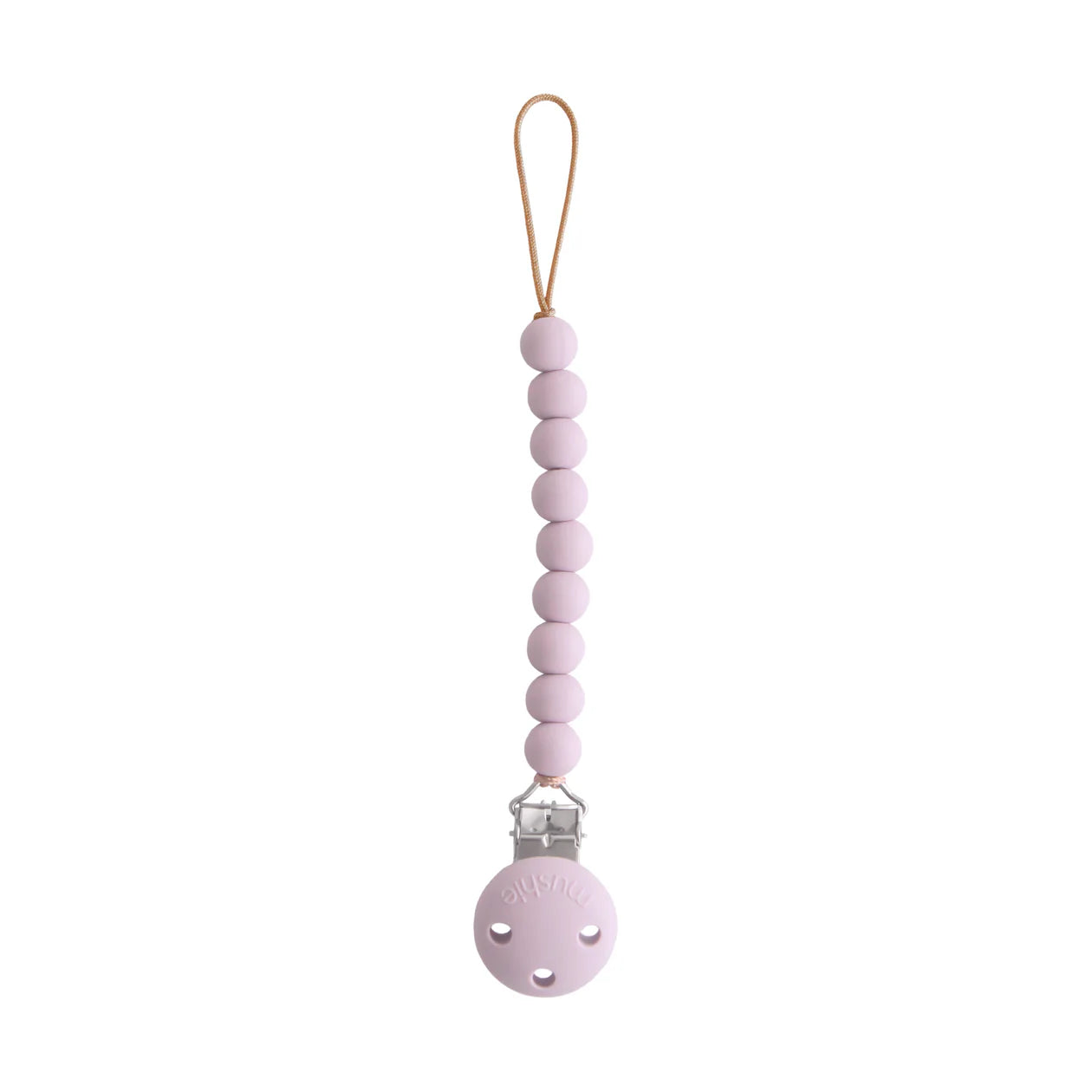 Hera Silicone Pacifier Clip - Soft Lilac