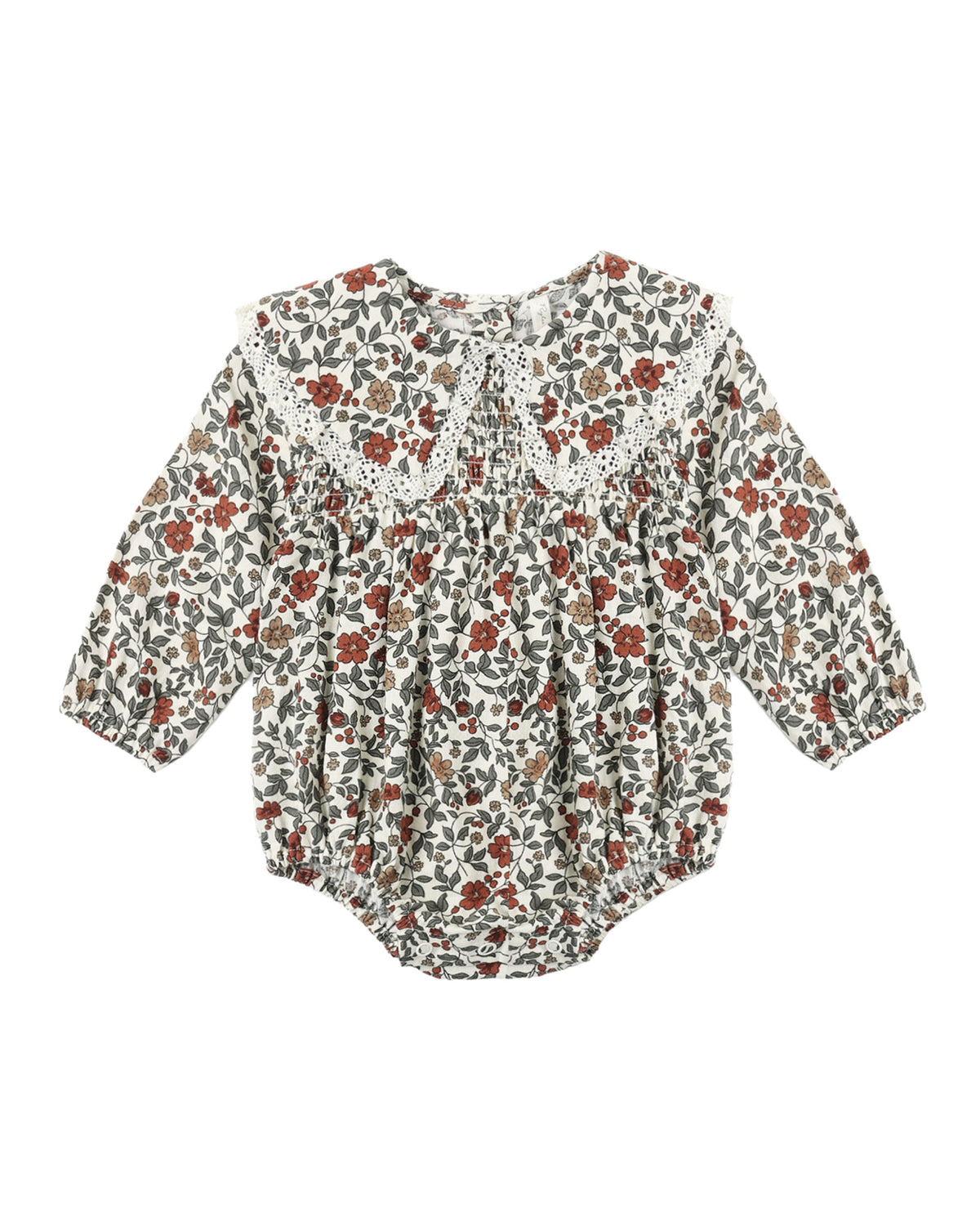 Holiday Floral Fern Romper