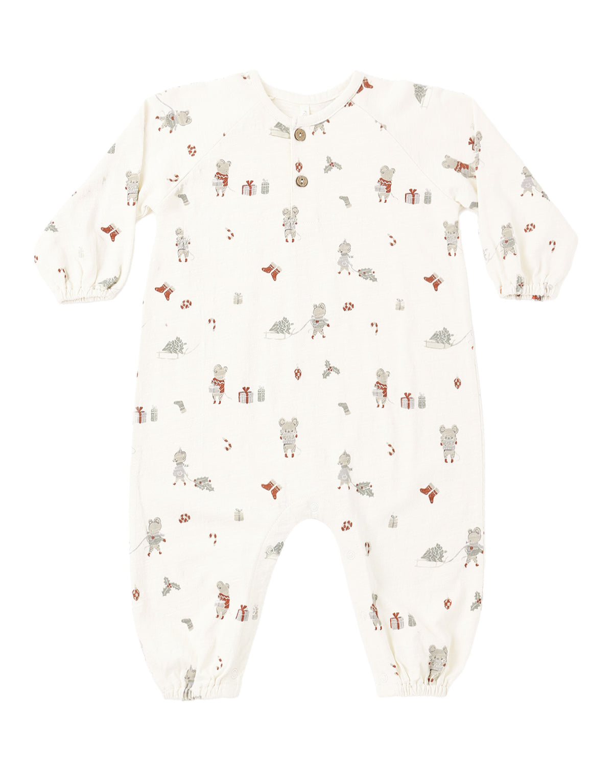 Holiday Mouse Henley Romper